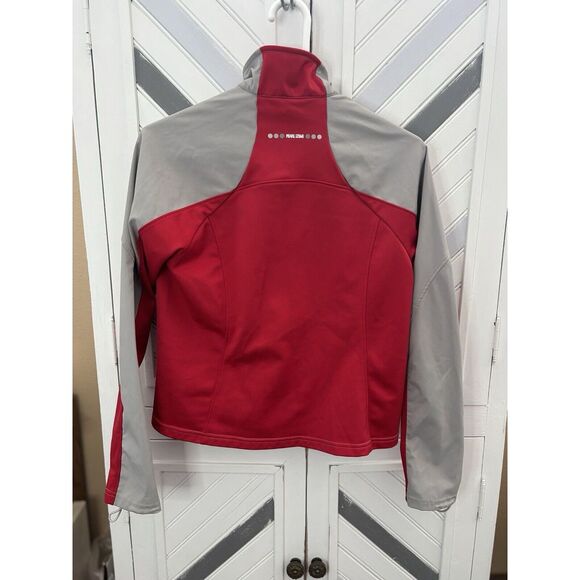 Pearl Izumi Women's Small Light Gray and Red Full Zip Soft Shell Cycling Jacket - Picture 5 of 16